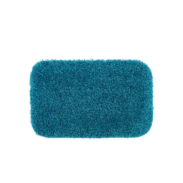 Hug Rug Buddy Teal Blue Washable Non-Slip Polypropylene Shaggy Bath Mat