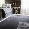 Asiatic London Tate Blocks Grey Charcoal Hand-Carved Wool Viscose Geometric Rug - X-Large 200x290 cm (6'7"x9'6")