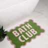 Dip and Drip Bathroom Bath Club Washable Non-Slip Bordered Rug 50x75 cm