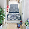 My Stain Resistant Cosy Navy Washable Non-Slip Polypropylene Geometric Doormat - 67x100 cm (2'3"x3'3")