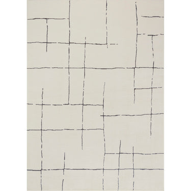 Freud Modern High Pile Black Rug