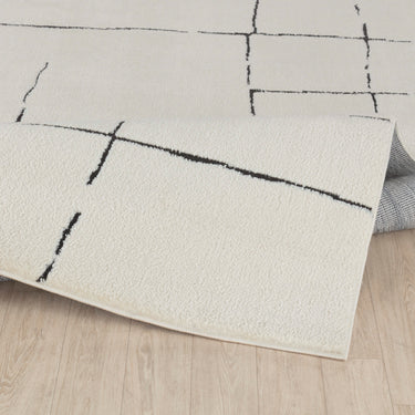 Freud Modern High Pile Black Rug