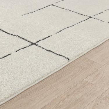 Freud Modern High Pile Black Rug