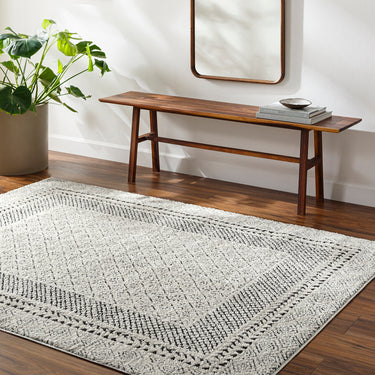 Freud Modern High Pile Black Rug