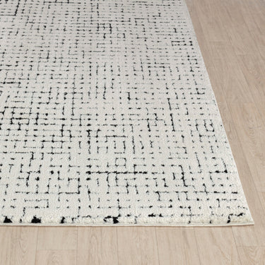 Freud Modern High Pile Black Rug