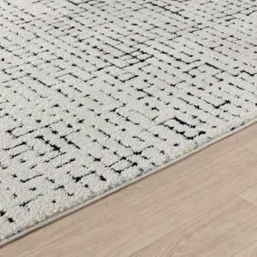 Freud Modern High Pile Black Rug