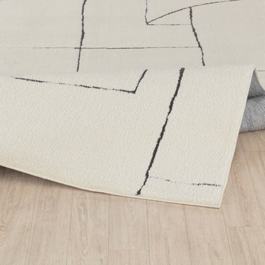 Freud Modern High Pile Black Rug