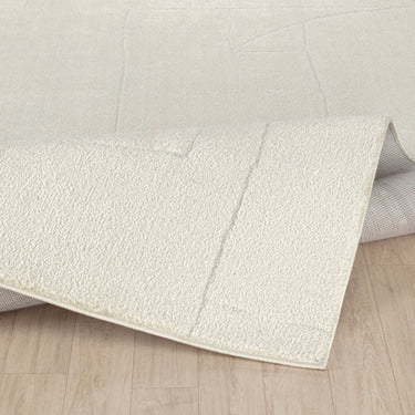 Freud Modern High Pile Skandi Ivory Rug - Design FEU2309