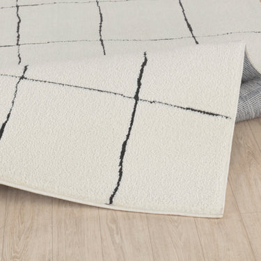 Freud Modern High Pile Black Rug