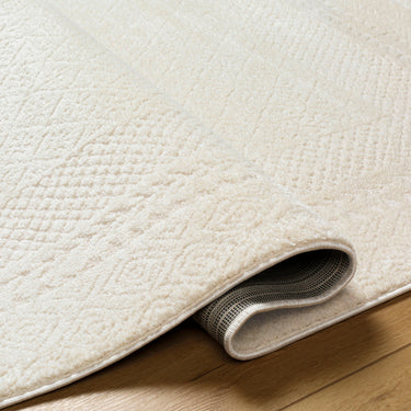 Freud Modern High Pile Skandi Ivory, Off-White & Neutral Rug - Design FEU2321