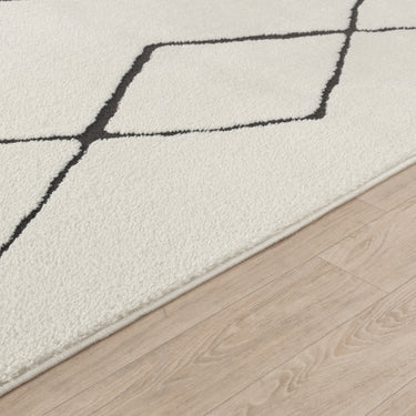 Freud Modern High Pile Black Rug