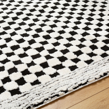 Freud Modern High Pile Checkered Runner Black