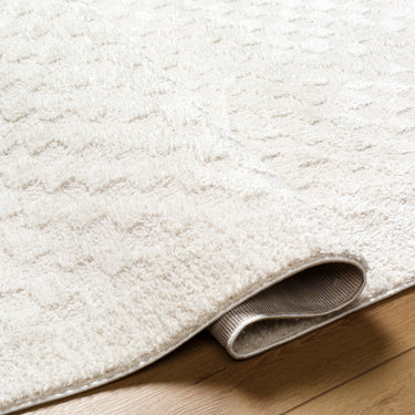 Freud Modern High Pile Checkered Runner Ivory