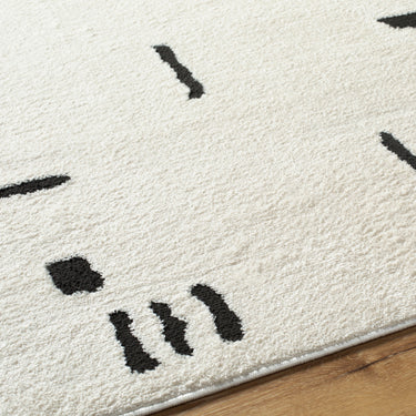 Freud Modern High Pile Black Rug