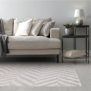 Muse Modern 3D Geometric Zig-Zag Chevron Striped Grey and Yellow Rug Hallway Runner
