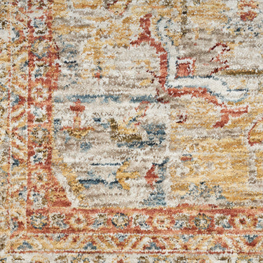 Nourison Sahar SHR06 Classic Ivory Rust Persian Traditional Vintage Floral Rug