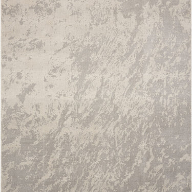 Nourison Maxell MAE12 Ivory Grey Cotton Abstract Modern Rug