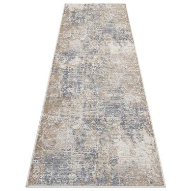 Pollo 102 Modern Abstract Grey Rug Runner by Consept Looms