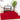 Fivelands Solid Color Plush Soft Pile Shaggy Red Rug