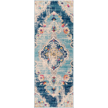 Floransa Vintage Traditional Boho Runner Blue