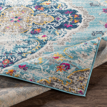 Floransa Vintage Traditional Boho Runner Blue