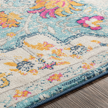 Floransa Vintage Traditional Boho Runner Blue