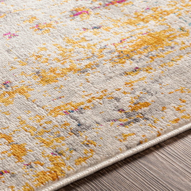 Floransa Abstract Modern Marble Runner Blue