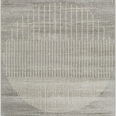 Floransa Geometric Modern Grey Rug
