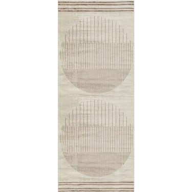 Floransa Geometric Modern Runner Brown