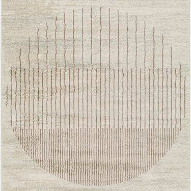 Floransa Geometric Modern Skandi Brown, Tan & Ivory Rug - Medium 120x170 cm (3'11'' x 5'7'')