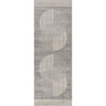Floransa Geometric Modern Skandi Grey & Light Beige Rug - Design FSA2375 - Runner 80x220 cm (2'7'' x 7'3'')