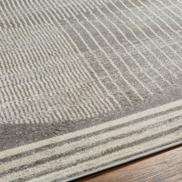 Floransa Geometric Modern Runner Grey