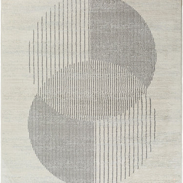 Floransa Geometric Modern Grey Rug