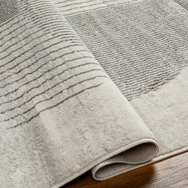 Floransa Geometric Modern Grey Rug