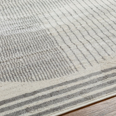 Floransa Geometric Modern Grey Rug