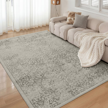 Floransa Vintage Traditional Boho Grey Rug