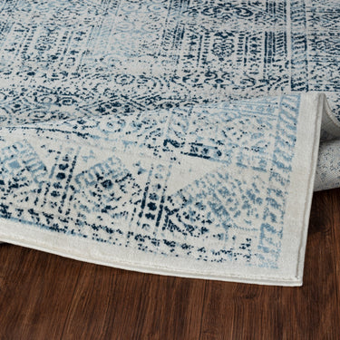 Floransa Vintage Traditional Boho Blue Rug