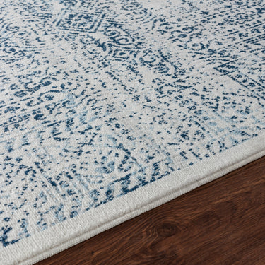 Floransa Vintage Traditional Boho Blue Rug