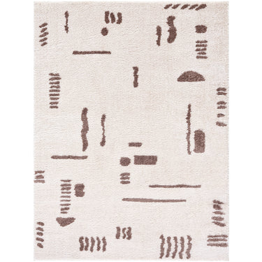 Fossay Washable Shaggy Brown Rug
