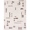 Fossay Washable Shaggy Modern Brown & Ivory Rug - Design FSG2300 - Medium 120x170 cm (3'11'' x 5'7'')