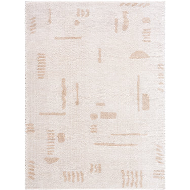 Fossay Washable Shaggy Beige Rug