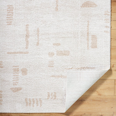 Fossay Washable Shaggy Beige Rug