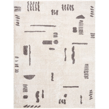 Fossay Washable Shaggy Black Rug