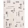 Fossay Washable Shaggy Modern Black, Ivory & Charcoal Rug - Design FSG2303 - Medium 120x170 cm (3'11'' x 5'7'')