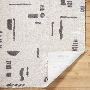 Fossay Washable Shaggy Black Rug