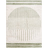 Fossay Washable Shaggy Modern Green, Ivory & Grass Green Rug - Design FSG2307 - Medium 120x170 cm (3'11'' x 5'7'')