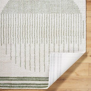Fossay Washable Modern Shaggy Green Rug
