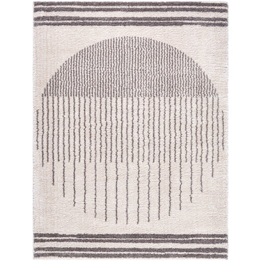 Fossay Washable Modern Shaggy Black Rug