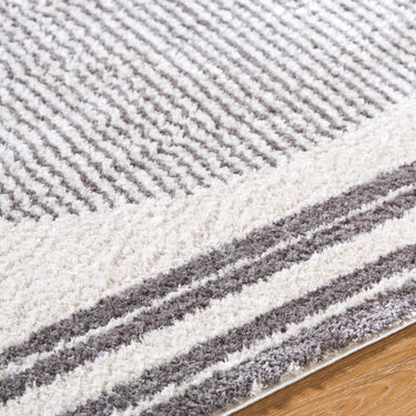 Fossay Washable Modern Shaggy Black Rug