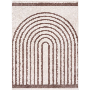 Fossay Washable Modern Shaggy Brown Rug